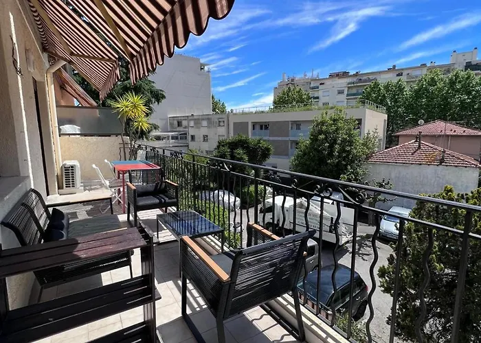 Le Cosy Rionde : 6 Prs, 2 Ch, Parking, Clim 公寓 昂蒂布